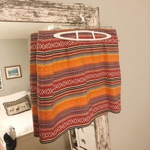 summery tribal print skirt